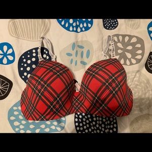 Victorians Secret Red Plaid Bra